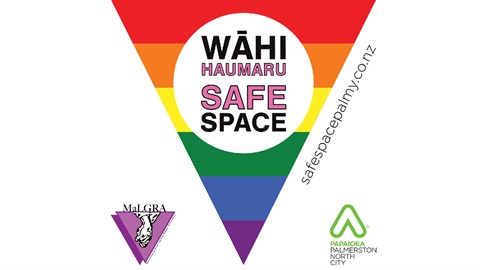 The sticker for Safe Space initiative 