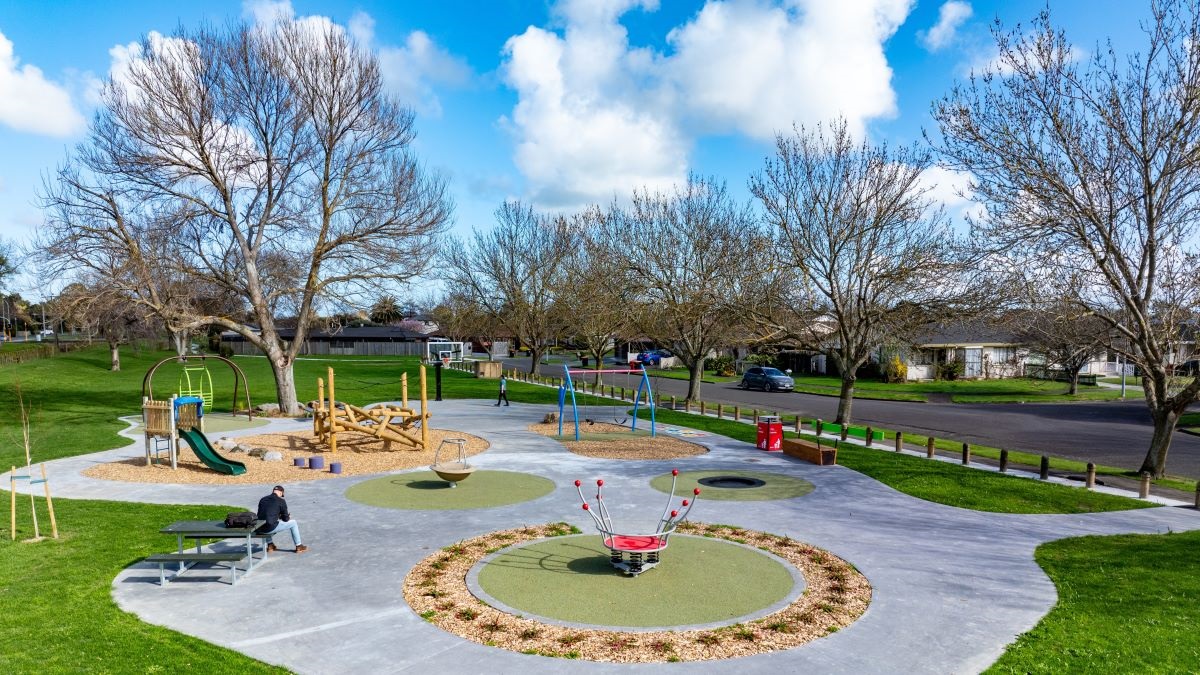 The colourful new playground is more inclusive and more fun for everyone.