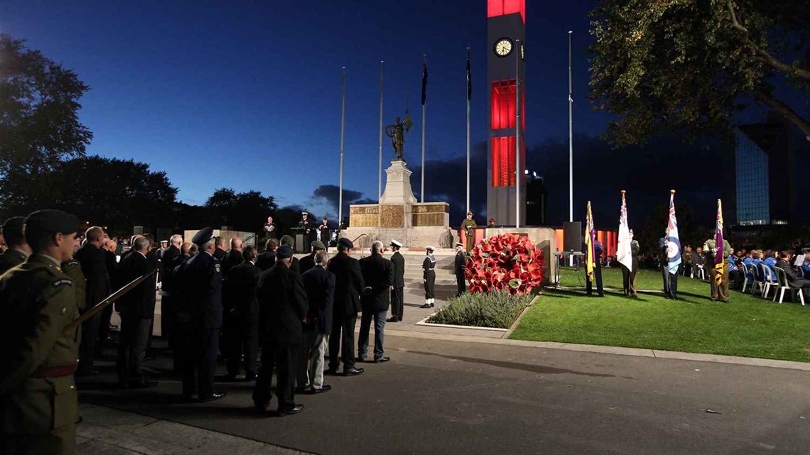 Dawn service in Te Marae o Hine.