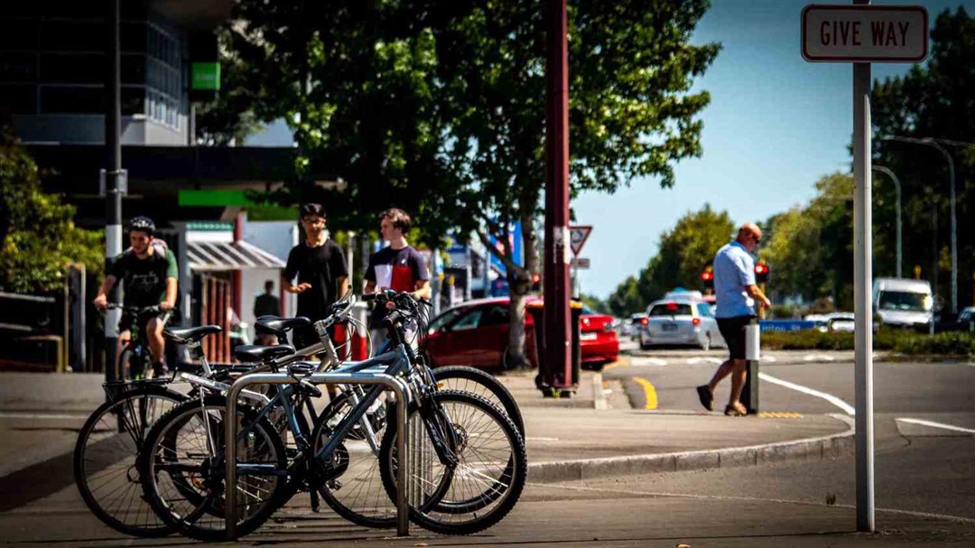 park bicycle stand